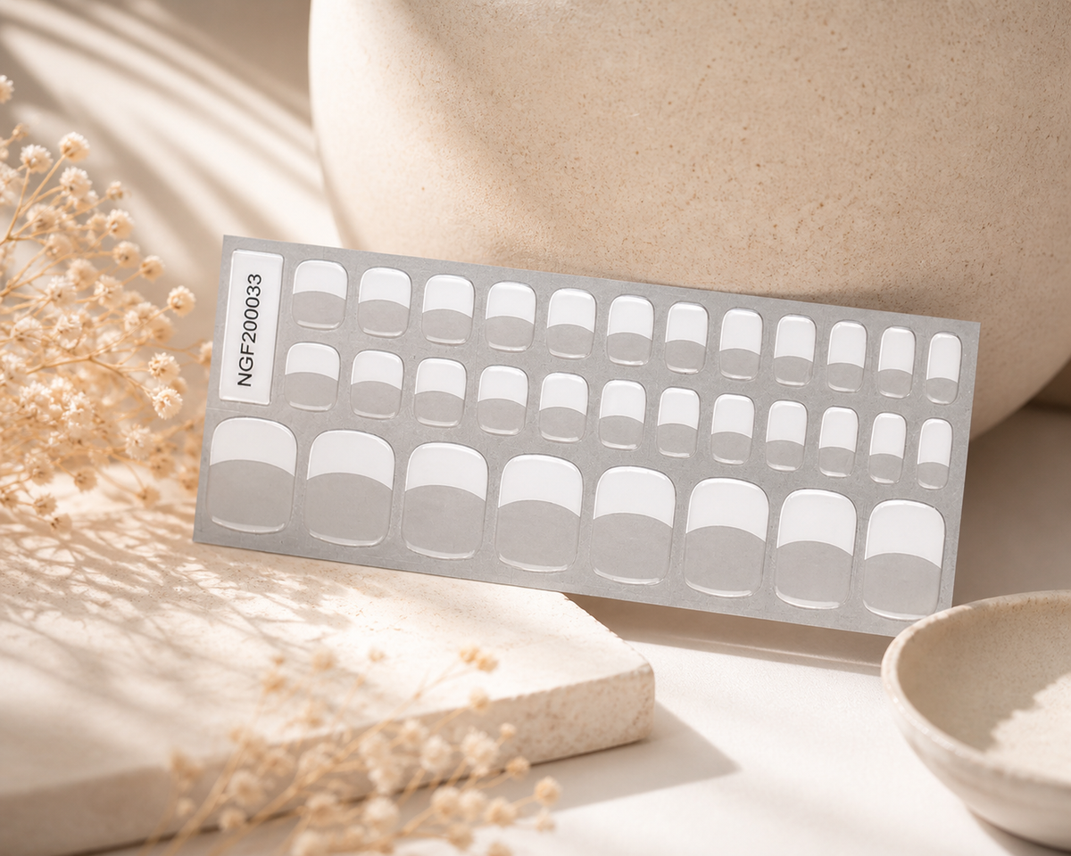 The EZYNails Mani-Pedi Gel Wrap Pairs - French Tip