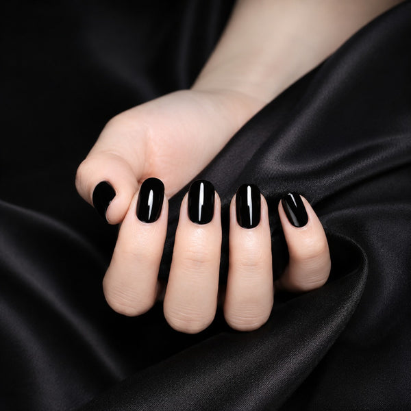 The EZYNails Mani-Pedi Gel Wraps - Midnight black