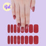 Wine Red Glitter Gel Nailwraps