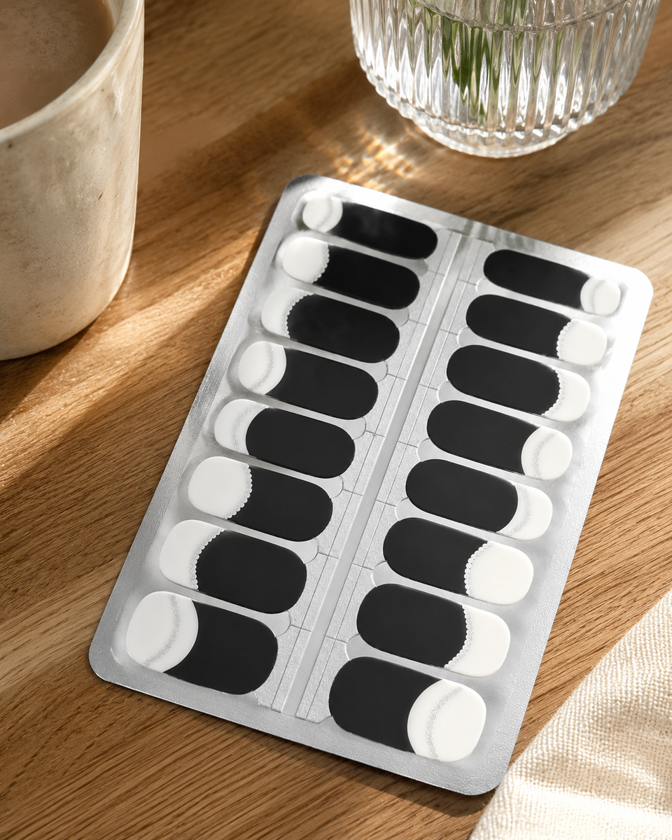 Black Tie Blush Nail Polish Wraps