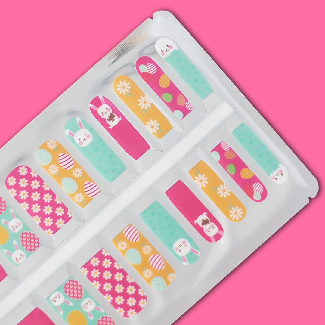 Easter Bunny & Egg Kids Nail Polish Nail Wraps