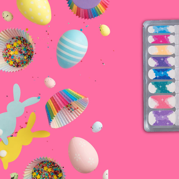Easter Sky Rainbow Star Nailwraps