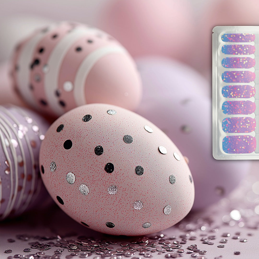Pastel Confetti Glow Nail Polish Nail Wraps