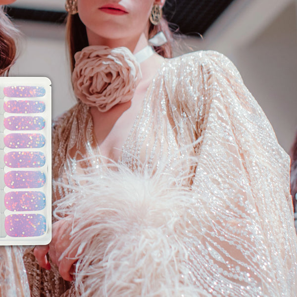 Pastel Confetti Glow Nail Polish Nail Wraps