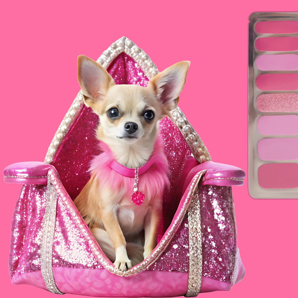 Pink Ombre Glitter Nail Polish Wraps – Glossy Party Nails