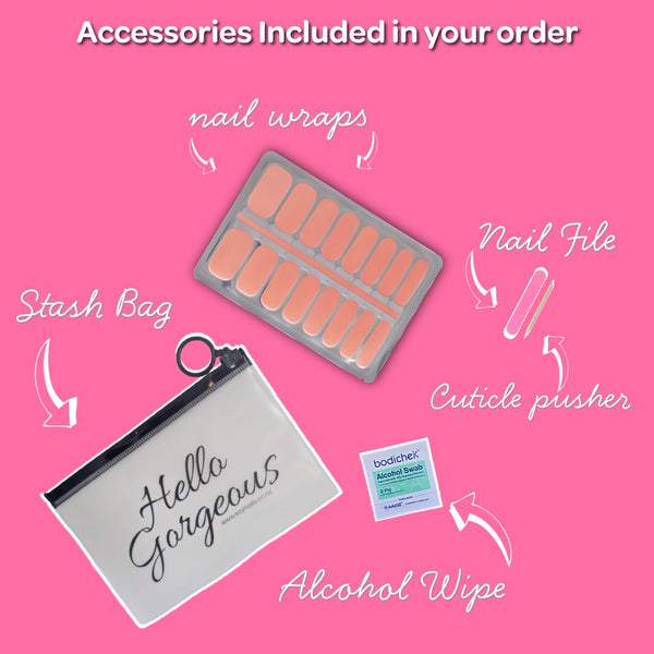 Apricot Glow Heat-Change Nailwraps