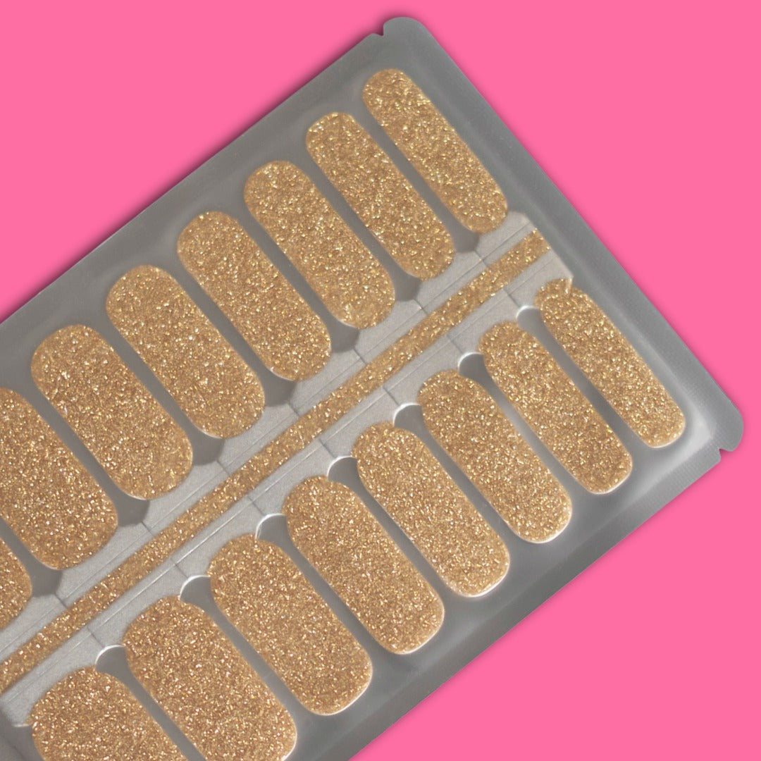 Golden Hour Glitter Nailwraps