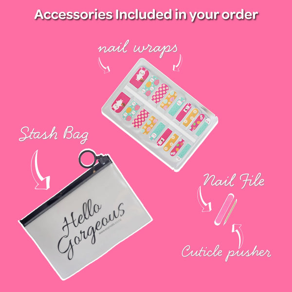 Easter Bunny & Egg Kids Nail Polish Nail Wraps