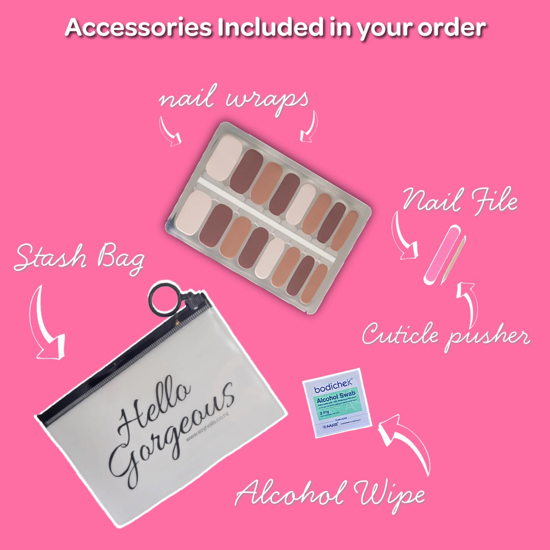 Mocha Moment Glossy Nailwraps