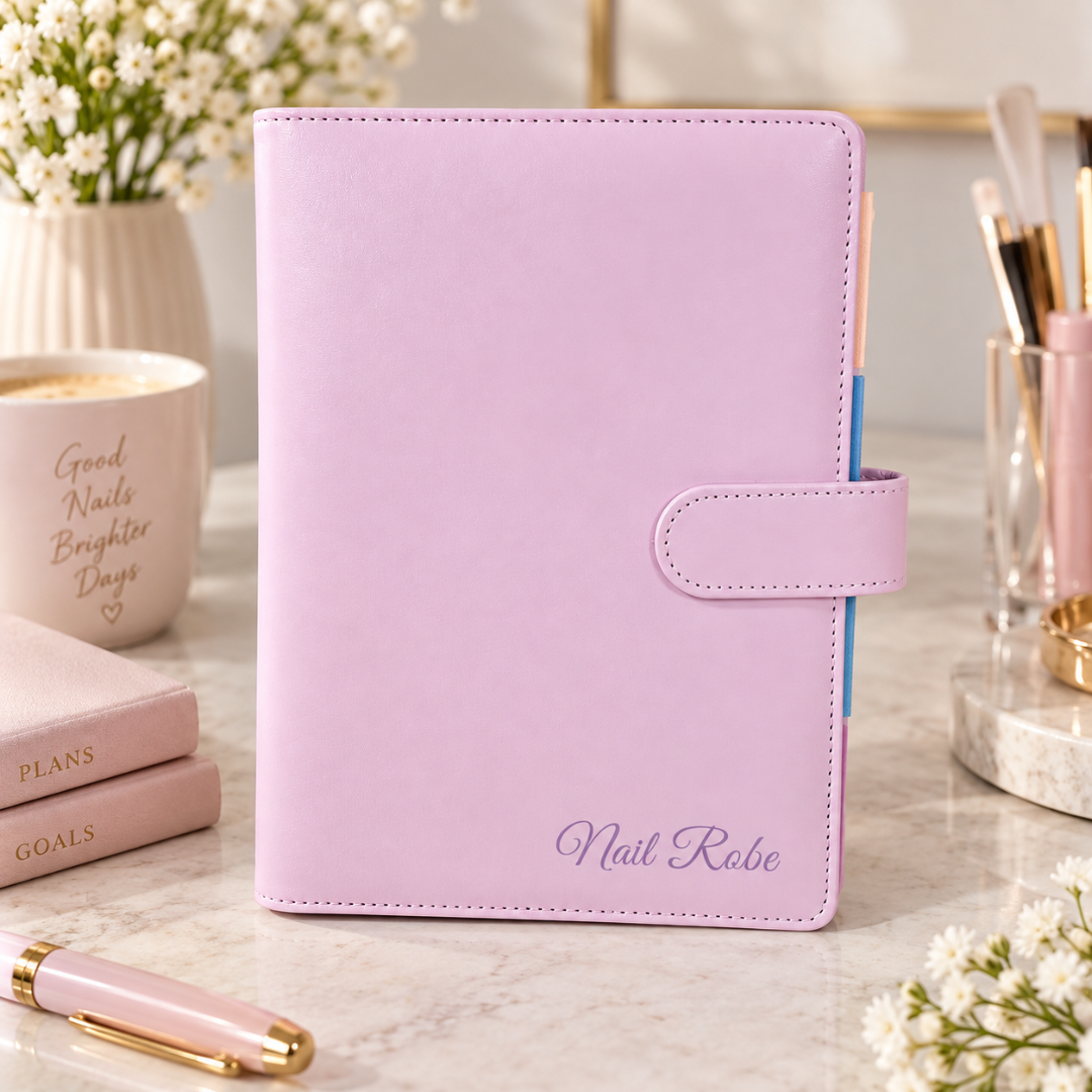 Nail Robe Nail Wrap Organiser Pink – EzyNails nail wraps, NZ
