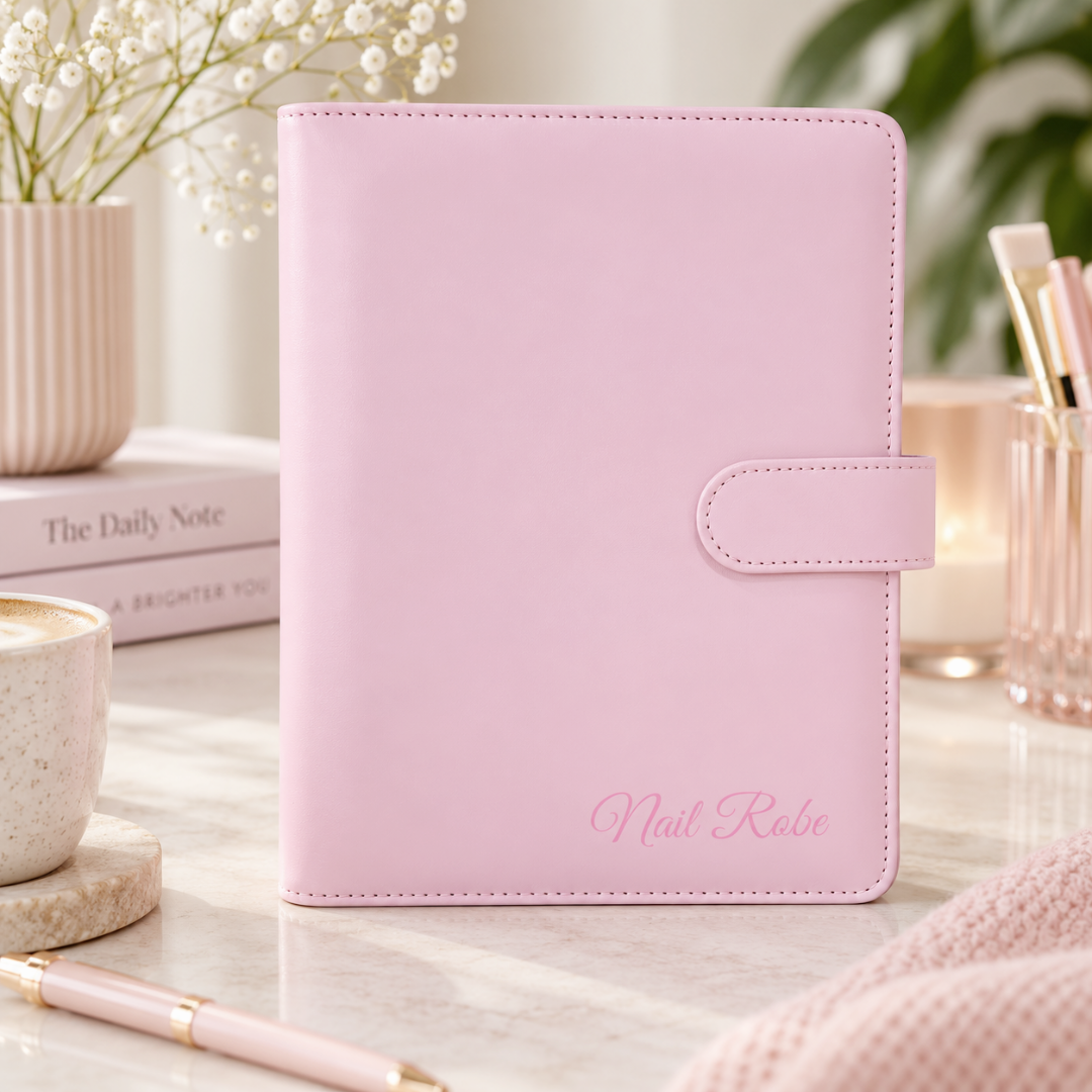Nail Robe Nail Wrap Organiser Pink – EzyNails nail wraps, NZ