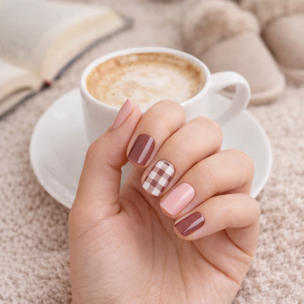 Pink & Red Gingham Duo Nail Wrap Bundle