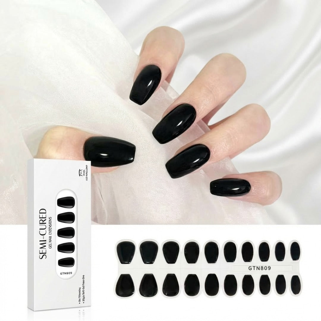 Bold Solid Colour Soft Gel Nail Wrap Extension