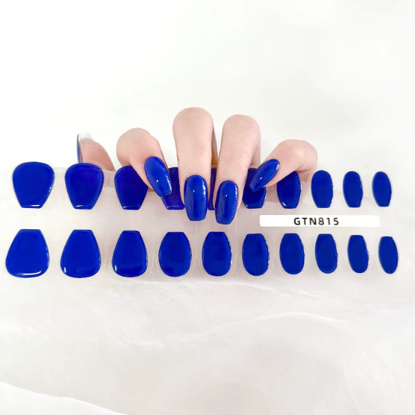 Bold Solid Colour Soft Gel Nail Wrap Extension