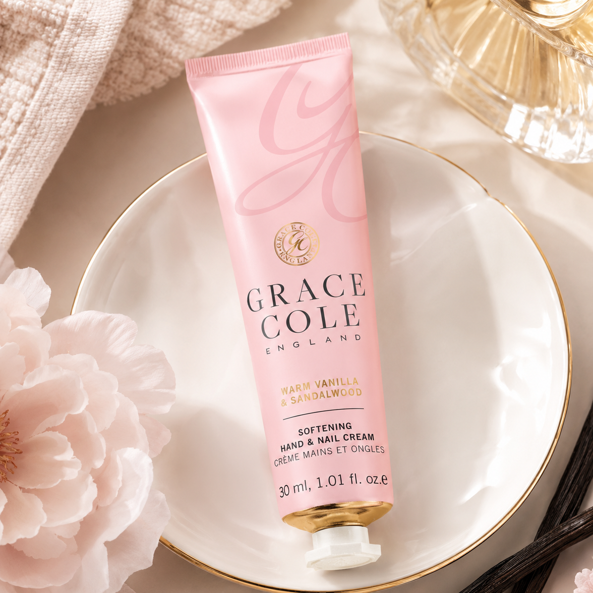 Grace Cole Warm Vanilla And Sandalwood Hand And Nail Cream