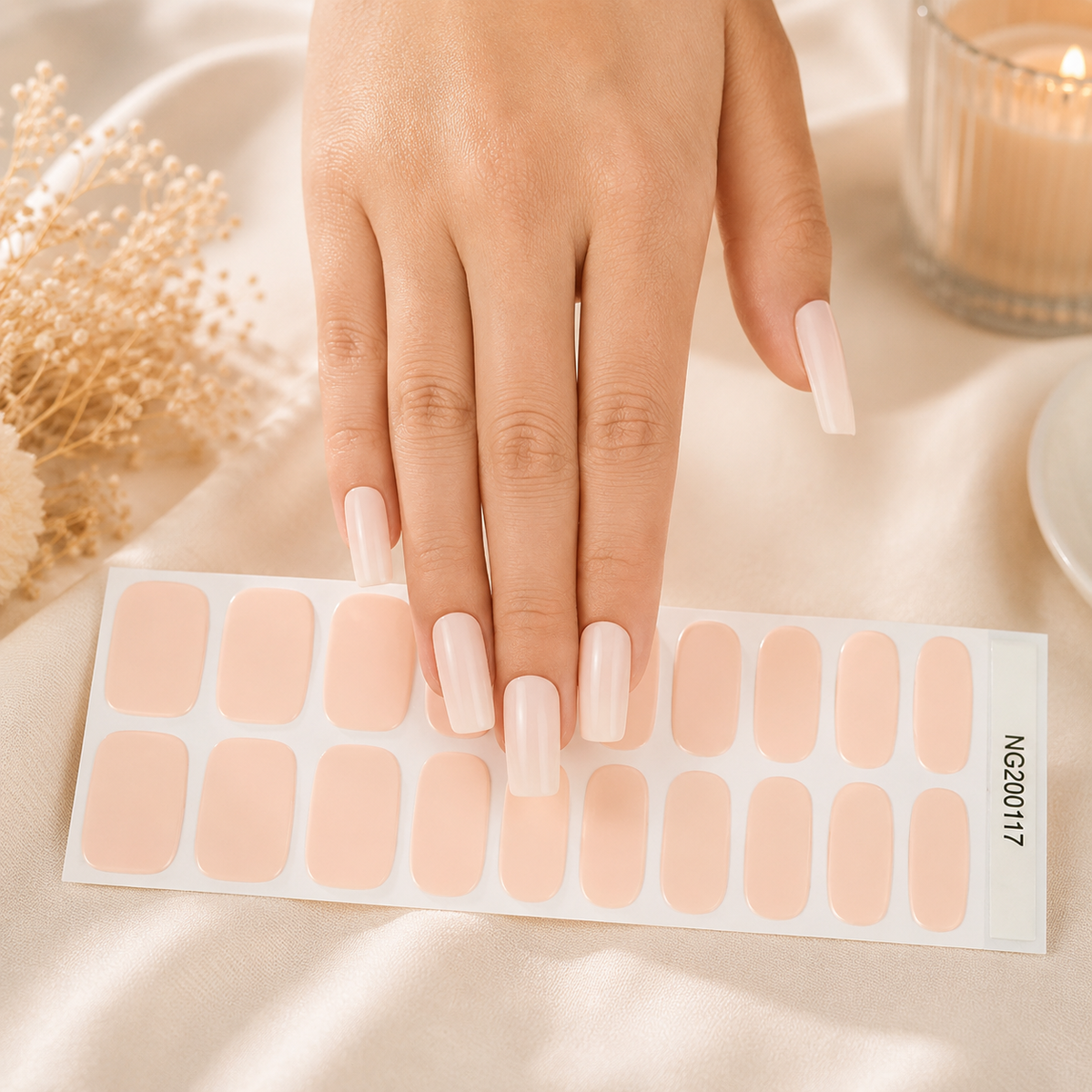 Blush Whisper | Mani-Pedi Gel Nail Wrap Set