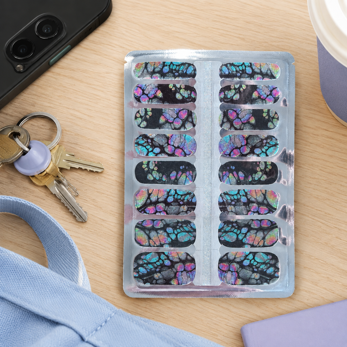 Shimmer Butterfly Wings Nail Wraps