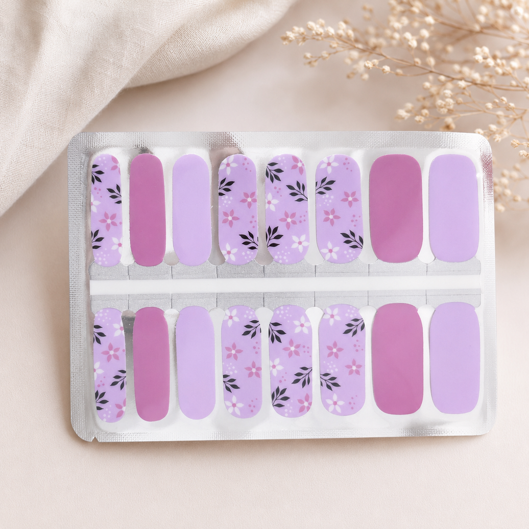 Lilac Bloom Nail Wraps