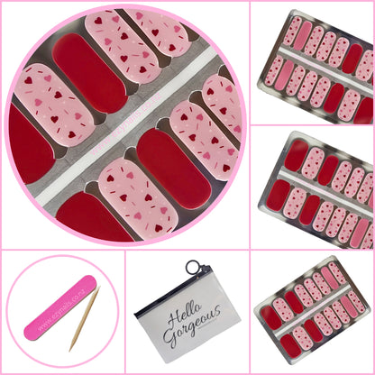 Sweetheart Confetti Nail wraps – Sprinkle the Love