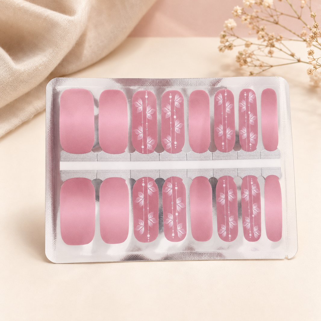 Pink Petals Nail Wraps