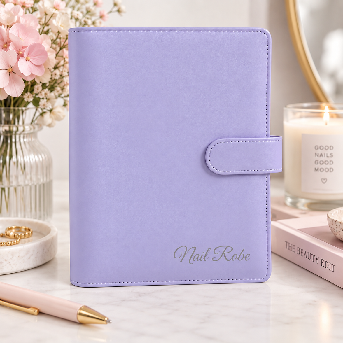 Nail Robe Nail Wrap Organiser Purple – EzyNails, NZ