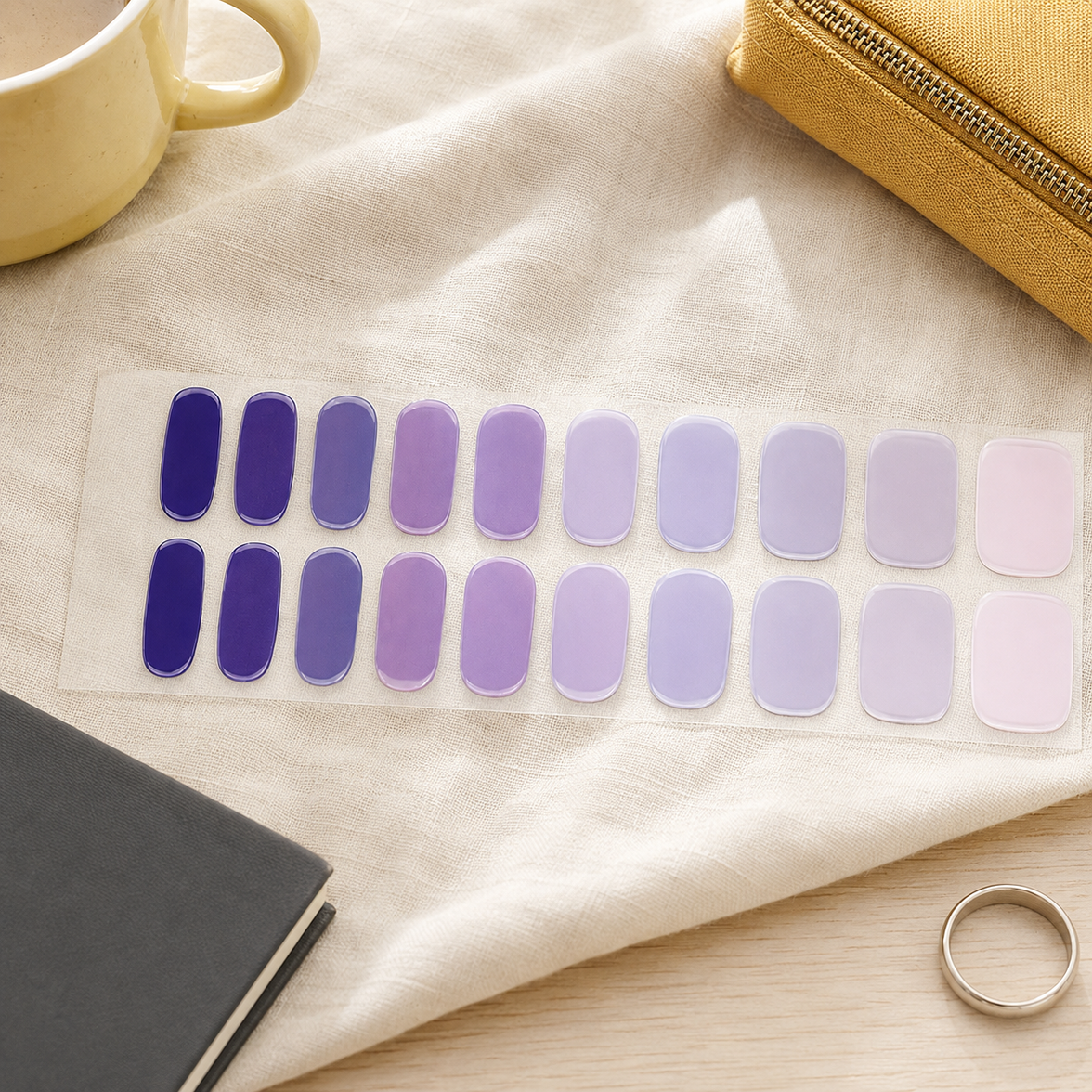 Purple Ombre Gel Wraps Gel Nail Wraps