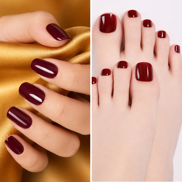 The EZYNails Mani-Pedi Gel Wraps - Maroon